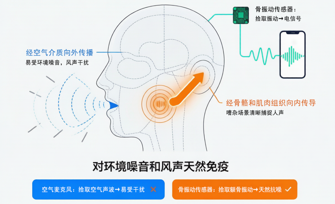告别环境噪声,拥抱骨骼传音——骨振动技术正加速改变世界(图1) 告别环境噪声,拥抱骨骼传音——骨振动技术正加速改变世界(图1)